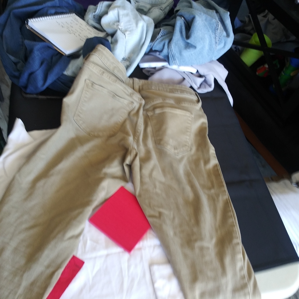 Tan jean pants